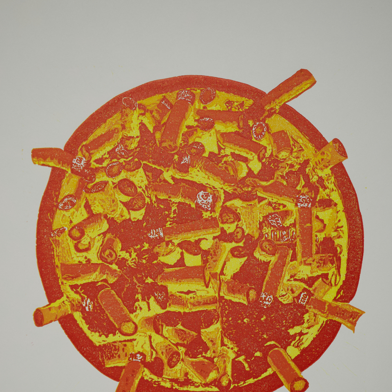 Cet étrange soleil
Linogravure
2021